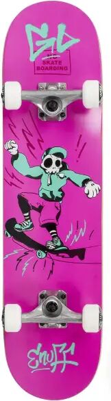 Skateboard Komplettboard Enuff Skully (7.75" - Pink)