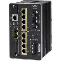 Cisco IE-3200-8P2S-E Network Essentials Switch (10 Ports), Netzwerk Switch, Schwarz