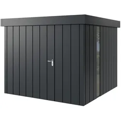Hörmann Metall-Gerätehaus "Juno" mit Flachdach, JFD10 - Modern, 262 x 262 cm (B x T),anthrazit,