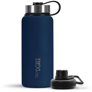 720DGREE Trinkflasche noLimit Sapphire Blue, isoliert, aus Edelstahl, blau, mit Schraub- und Sportverschluss, 950 ml
