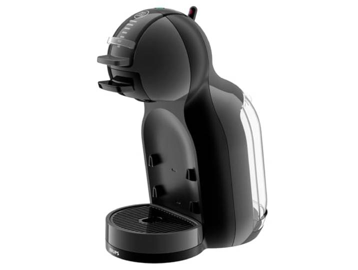 NESCAFÉ DOLCE GUSTO Mini Me Von Krups, kleine automatische Kapselkaffeemaschine, heiße und kalte Getränke, 15 Bar Druck, 0,8 Liter Wassertank, Eco-Mode, schwarz/Anthrazit, KP1238