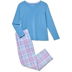 Tchibo - Pyjama-Set - Damen - Gr. XL - hellblau