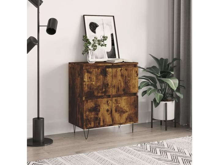 vidaXL Sideboard vidaXL Sideboard Räuchereiche 60x35x70 cm Holzwerkstoff