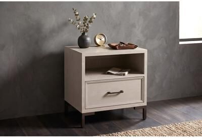 Modern Contemporary Nightstand with English Dovetailed Drawers and Ball Bearing Glides