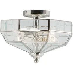 Elstead Lighting, Deckenleuchte, Old Park Deckenleuchte E27 2-fach Poliertes Nickel (E27)