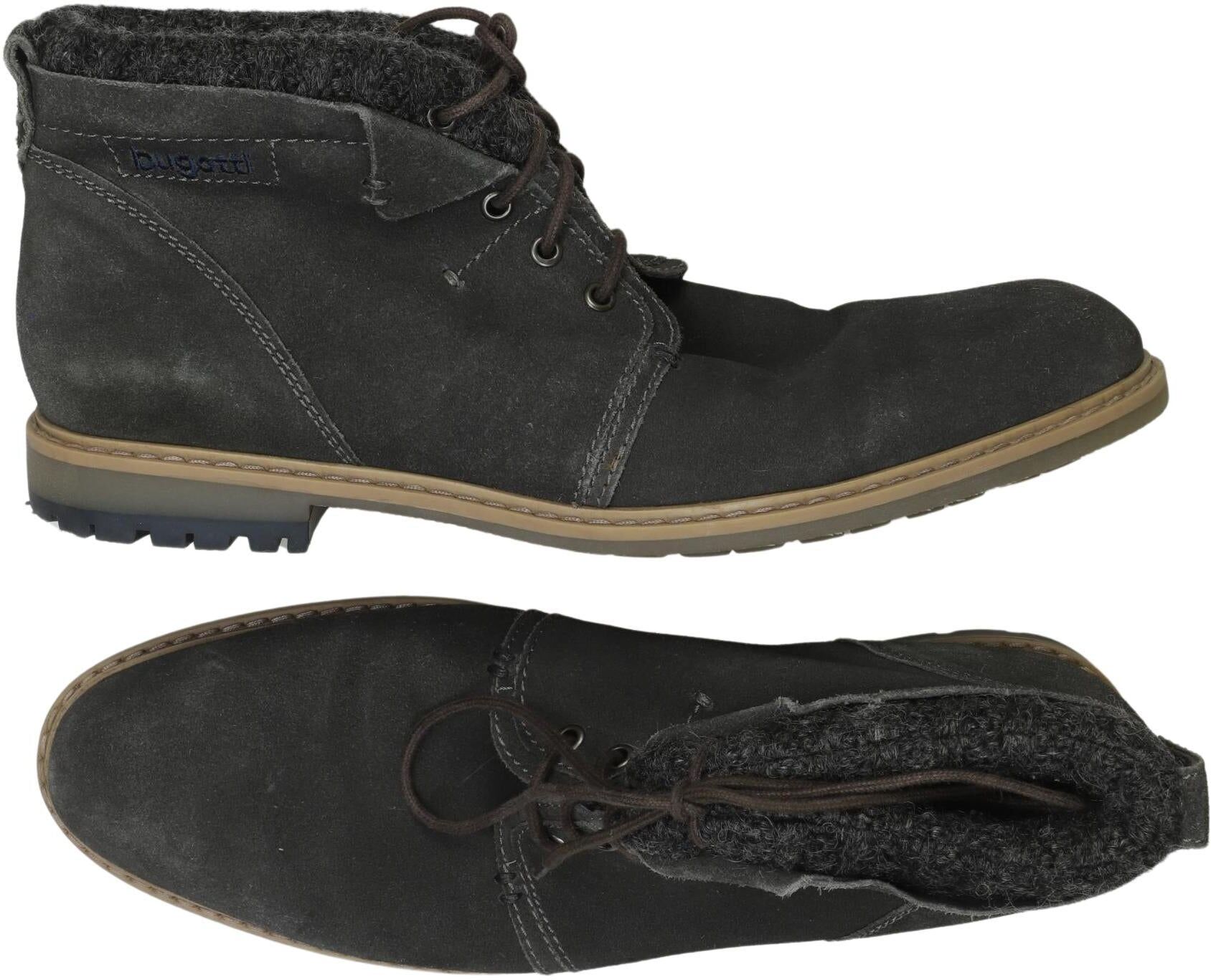 Bugatti Herren Stiefel, Grau, Gr. EU 46, Leder - Second Hand
