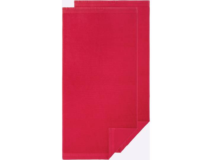 Handtuch WÄSCHEPUR Gr. 1, rot, B:50cm L:100cm, 100% Baumwolle, Handtücher, Handtuch