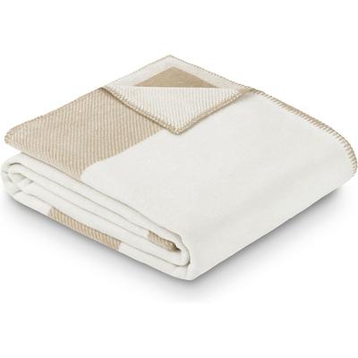Wohndecke IBENA "Jubiläumsdecke 200 Jahre IBENA", beige (natur, 2026), B:150cm L:200cm, Baumwolle, Polyacryl, Polyester, Wohndecken, Wohndecke, limitierte Kollektion