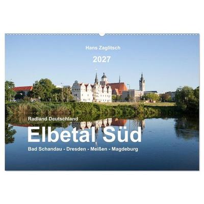 Elbetal Süd - Radland Deutschland (Wandkalender 2027 DIN A2 quer), CALVENDO Monatskalender