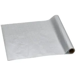 Dekorativer Läufer, Silber, 0,36 x 3 m