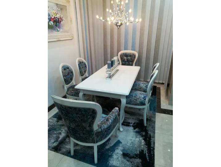 JVmoebel Essgruppe Elegantes Esszimmer Set mit Tisch und ergonomischen Stühlen, (7-tlg), Made in Europa