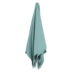 Sonnenschirm Murano, Polyacryl Bezug, modern und knickbar, seeblau, Gestell weiß, Outdoor