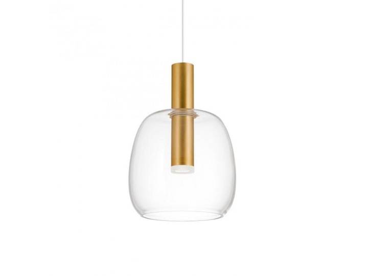 REDO GROUP lampe à suspension CANDELA (Or opaque - Métal et verre soufflé transparent)