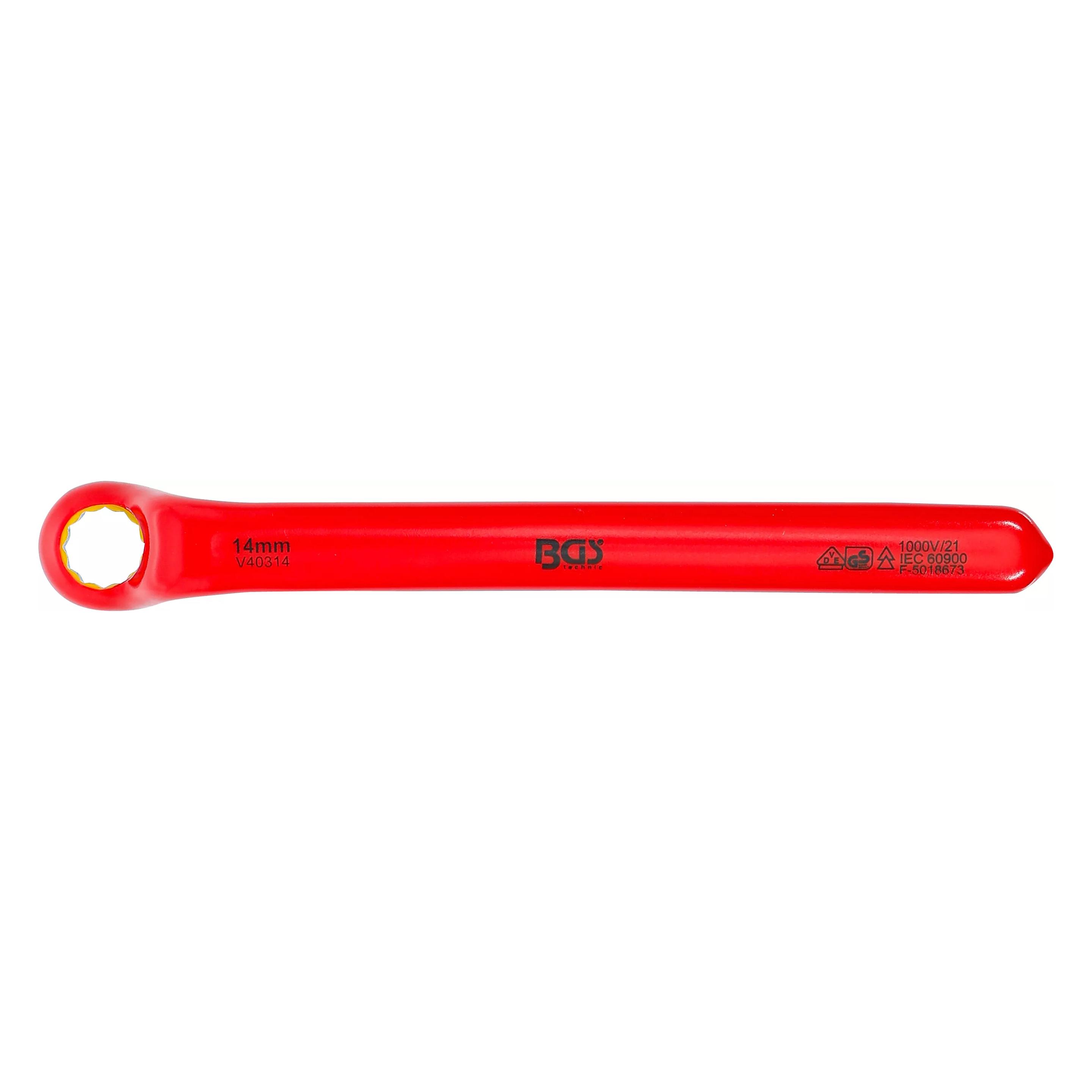 BGS VDE-Einringschlüssel tief gekröpft SW 14 mm (14 mm) (72014)