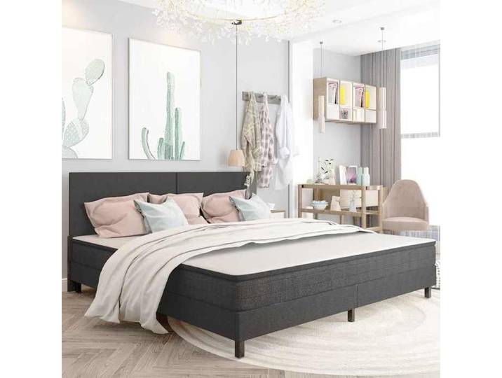 Sommier à lattes de lit sans matelas - 200 x 200 cm - Gris - - élégant - Polyester - adulte - sans matelas 377085nbx54k
