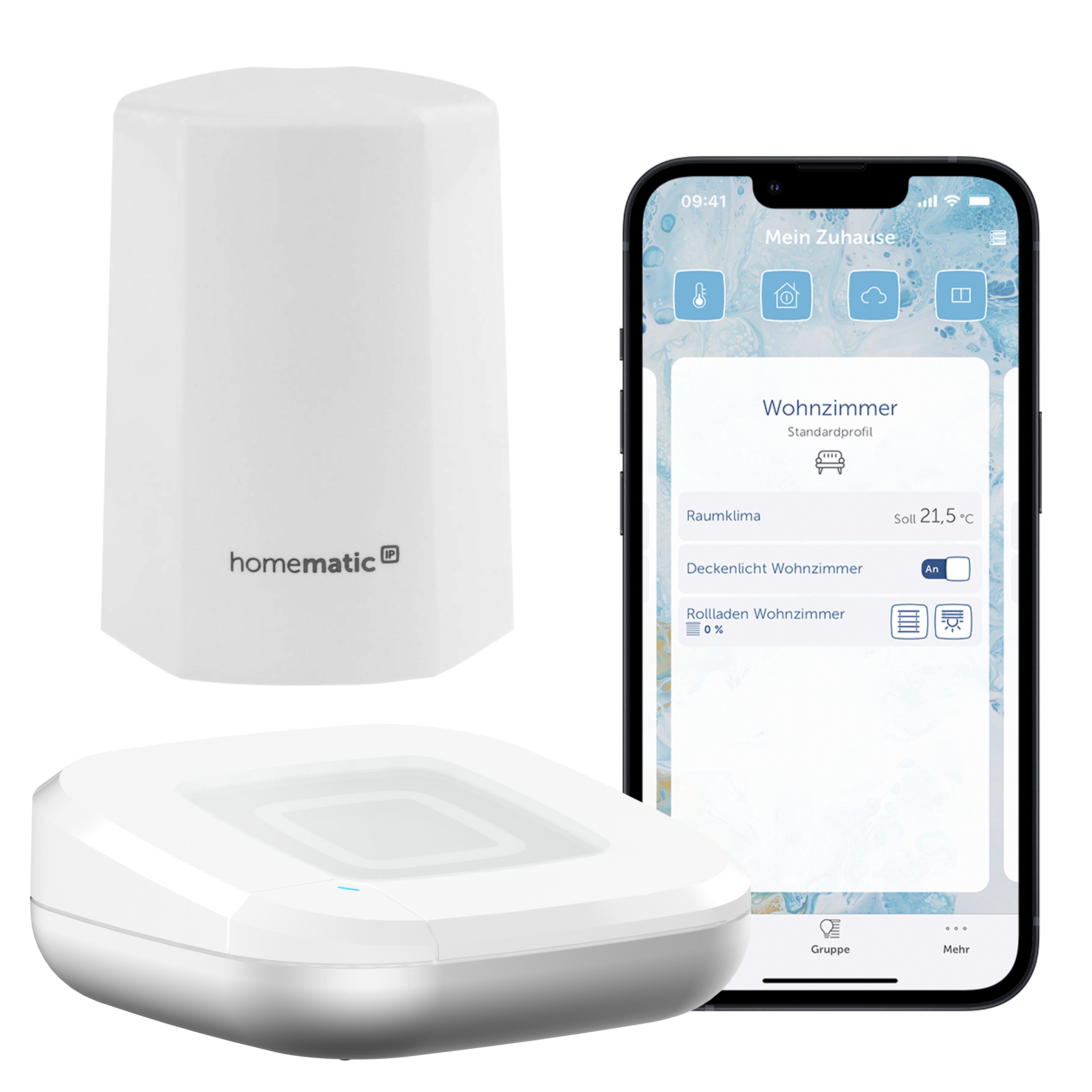 Homematic IP smarte Wetterstation Temperatur + Luftfeuchtigkeit mit Access Point 2