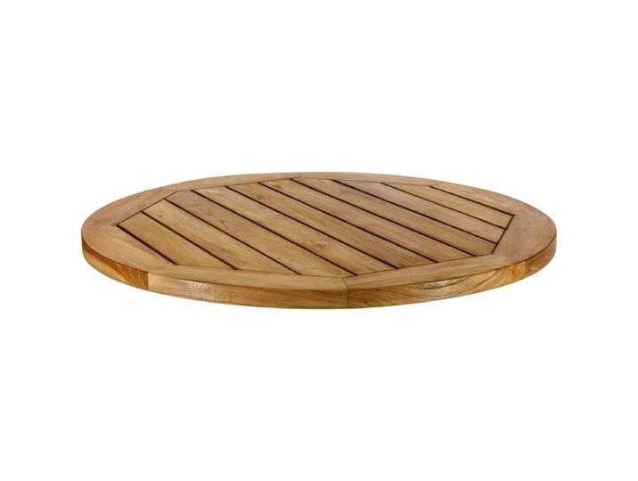 VEGA Outdoor-Teak-Tischplatte Mirello rund 80 cm (Ø); braun; rund