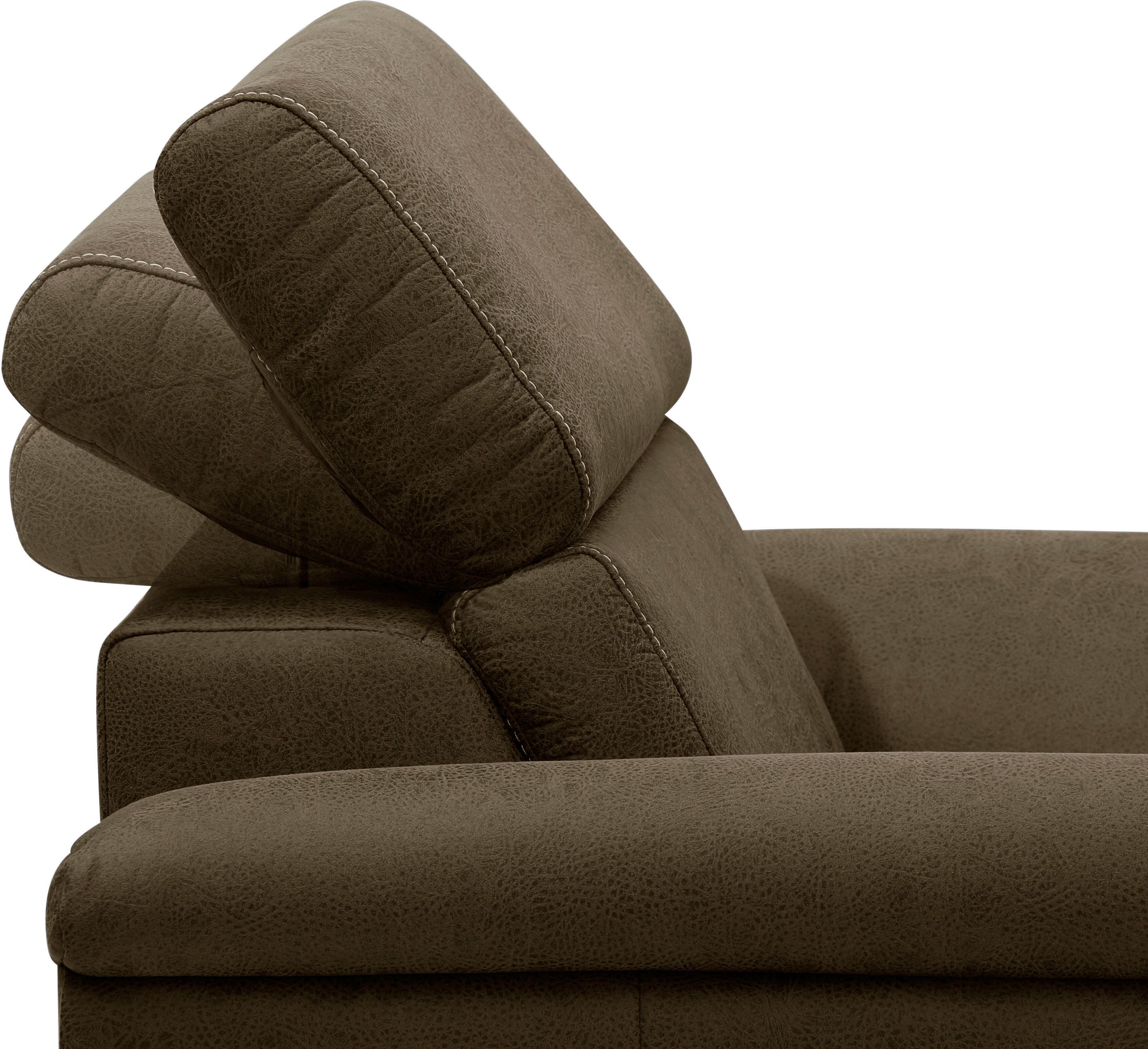 Sessel GOODPRODUCT "Arngast", grün (oliv), B:101cm H:84cm T:93cm, Luxus-Microfaser (100% Polyester);Luxus-Microfaser Lederoptik (100% Polyester), ;Struktur fein (100% Polyester), Sessel, Sessel, Inclusive Kopfteilverstellung und Federkern oliv Luxus-Micro