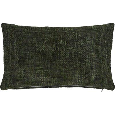 Dekokissen DONE. "Twist", grün (khaki, meliert), B:40cm H:1cm L:60cm, Polyester, Dekokissen_Sitzkissen_Kissenhüllen, Geflochtene Optik