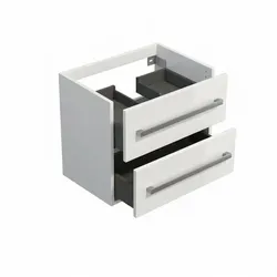 Naturel Cube Way Badezimmerschrank 60x53x46 cm weiß Glanz CUBE260ZBLBU