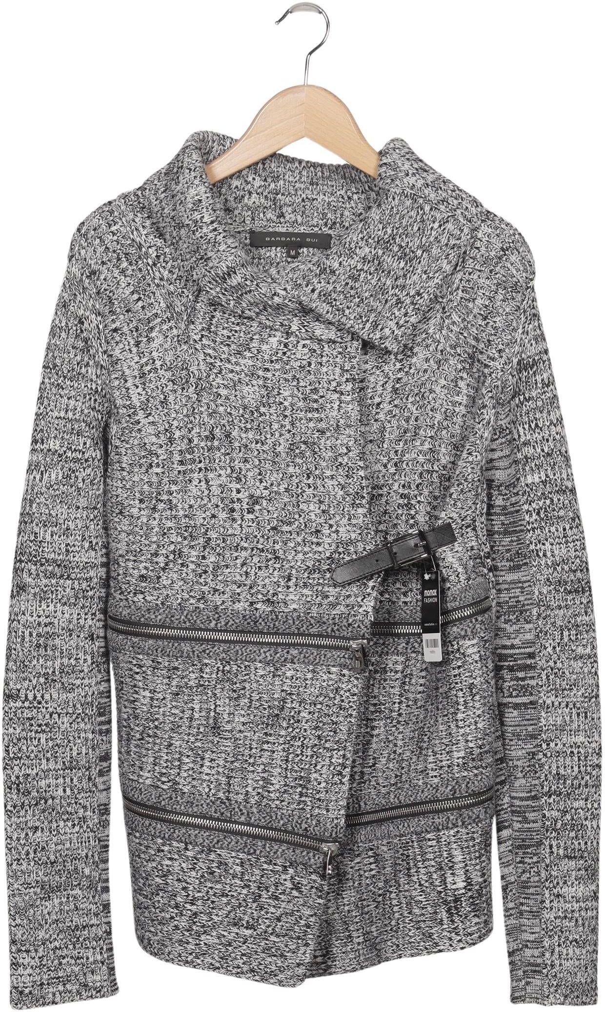 Barbara BUI Damen Strickjacke, Grau, Gr. M, Merino - Second Hand