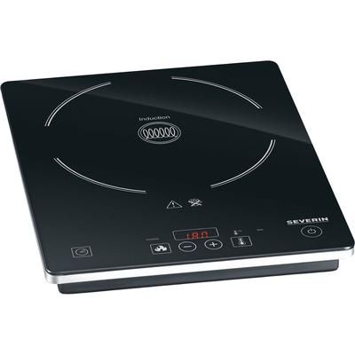 SEVERIN Einzel-Induktionskochplatte "KP 1071", schwarz, B:35,5cm H:4,2cm T:28,1cm, Kochplatten, Timerfunktion, automatische Topferkennung, Glaskeramik