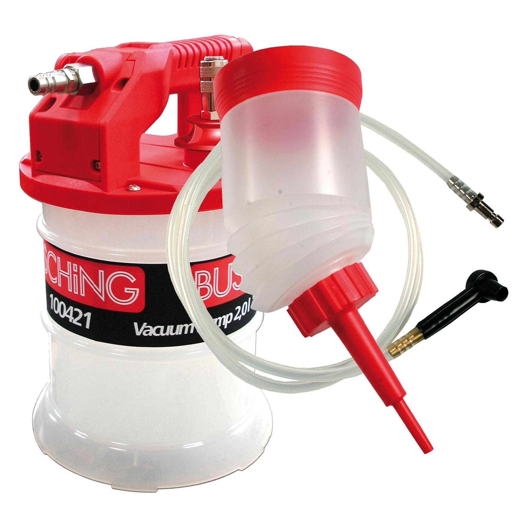 Busching Bremsflüssigkeitswechsler Automobil AIR, Vakuumpumpe-Druck 2 l + KIT (50007)