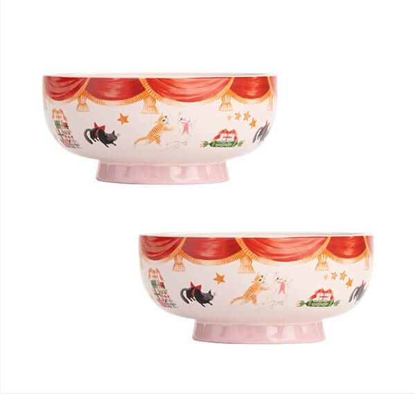 Cath Kidston Nutcracker Set of 2 Footed Dessert Bowls