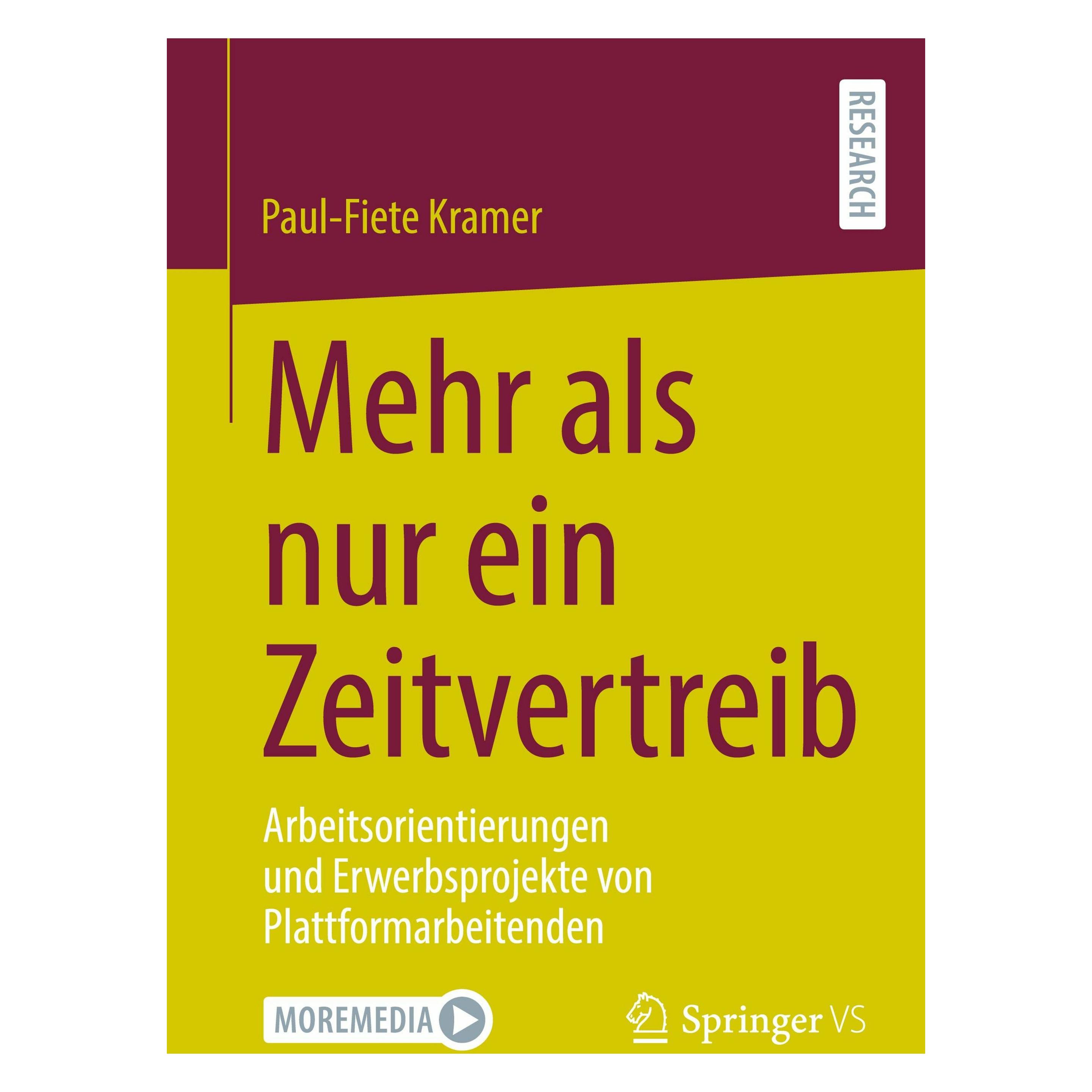 Springer Kramer:Mehr als nur ein Zeitvertreib (Deutsch, Softcover, Paul-Fiete Kramer) (46904670)