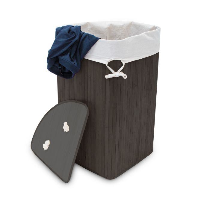 Relaxdays Hoek wasmand bamboe