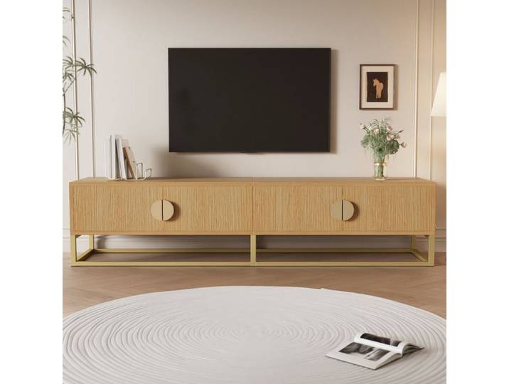 Meuble TV - 180 x 40 x 40 cm - Banc TV - 4 Portes