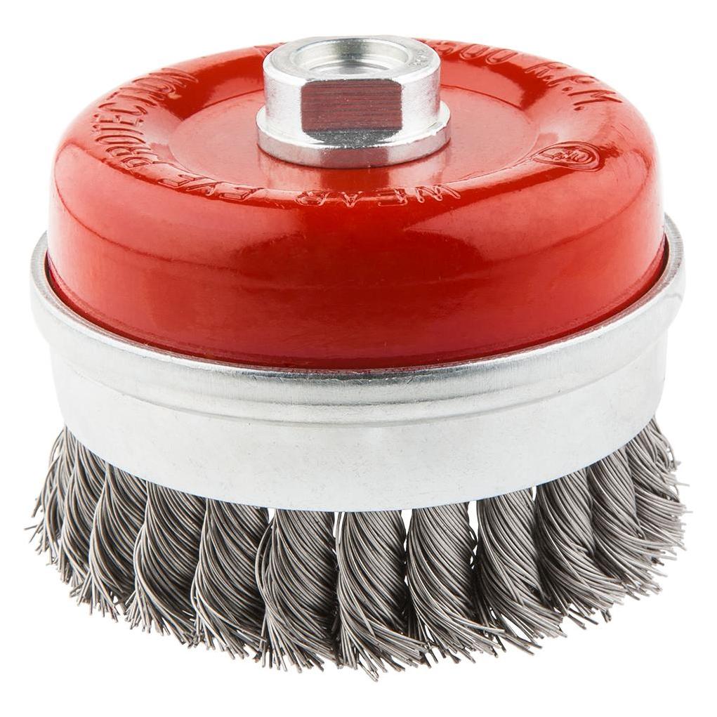 Graphite reinforced wire brush 100mm M14 INOX - 57H587 (TOP-57H587)