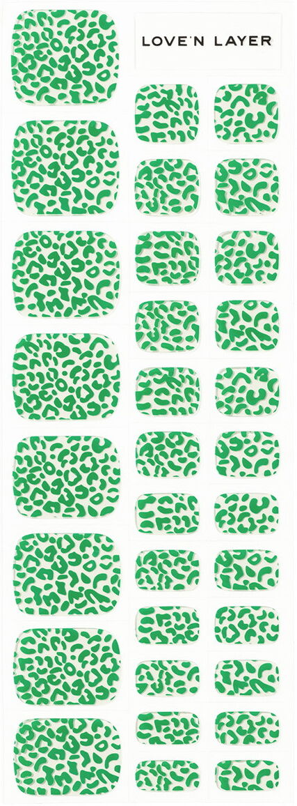 Love'n Layer Leo Toe B.Green Nail Stickers (32 pieces)