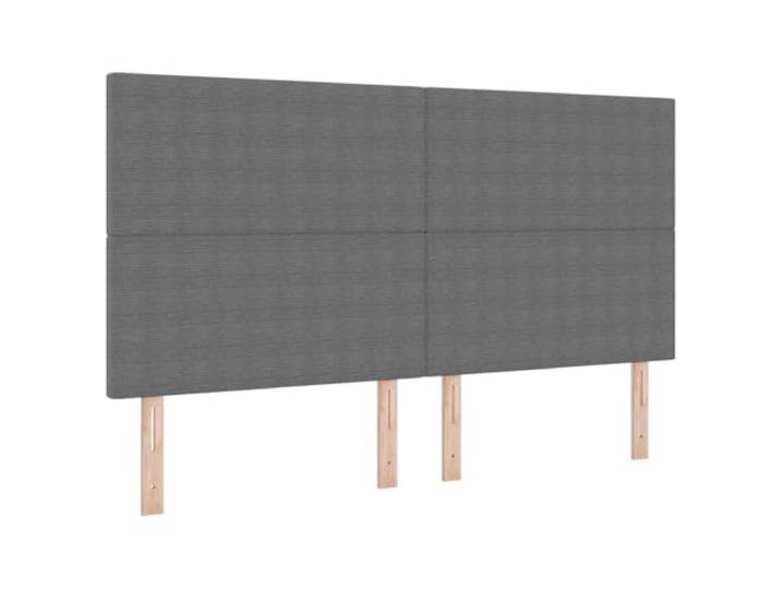 Makastle Kopfteil Hellgrau 180 cm Cordstoff Höhenverstellbar Schaumstoffpolsterung