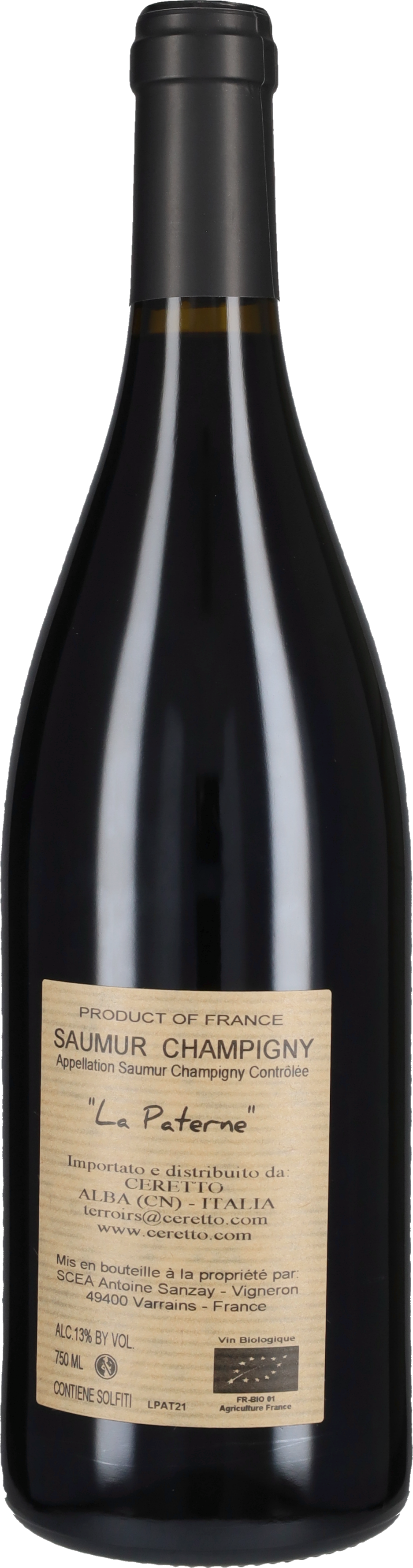 Saumur Champigny 'La Paterne' Antoine Sanzay 2023
