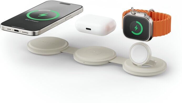 CARREGADOR SATECHI QI2 GO 3IN1 BRANCO