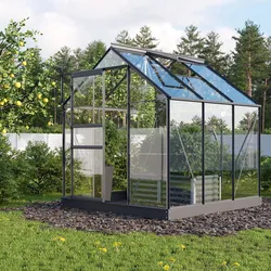Vitavia Gewächshaus "Planet 3800" inkl. Fundament,schwarz,3,8 m2