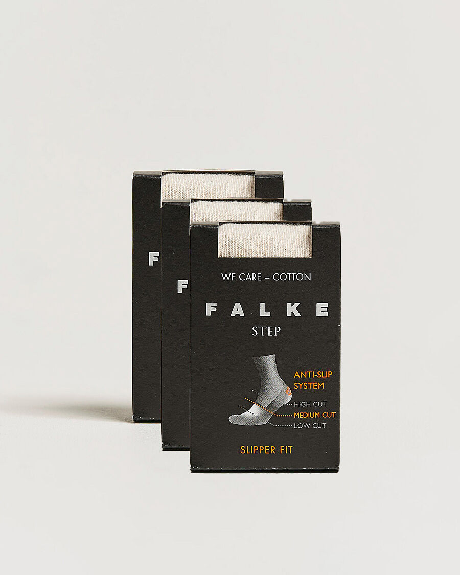 Falke 3-pack Step In Box Loafer Socks Nature men One size Beige