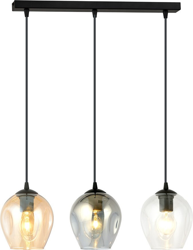 Emibig Lighting Hanglamp ISTAR 3 BL/MIX 678/3 met 3x E27 40W