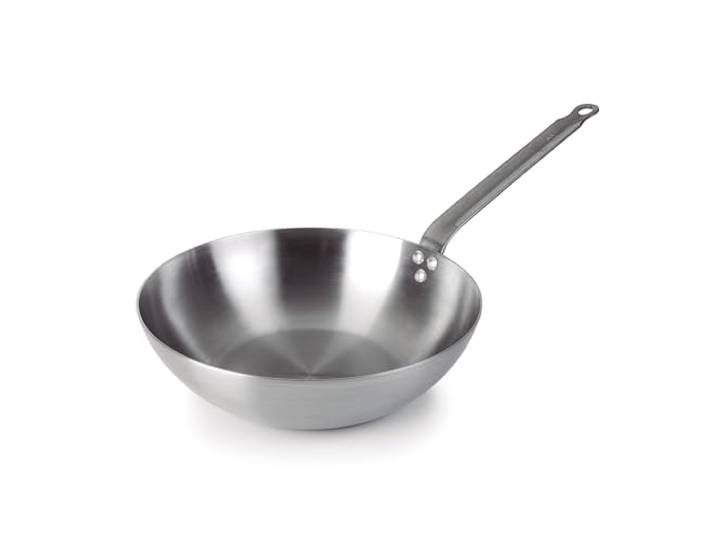 LACOR - 63232 - Wok Ferrum, 100% natürlicher Eisenwok, geeignet für alle Arten von Wärmequellen, handgefertigt, hohe Wärmeleitfähigkeit, frei von PTFE und PFOA, Ø32 cm, Dicke 2 mm