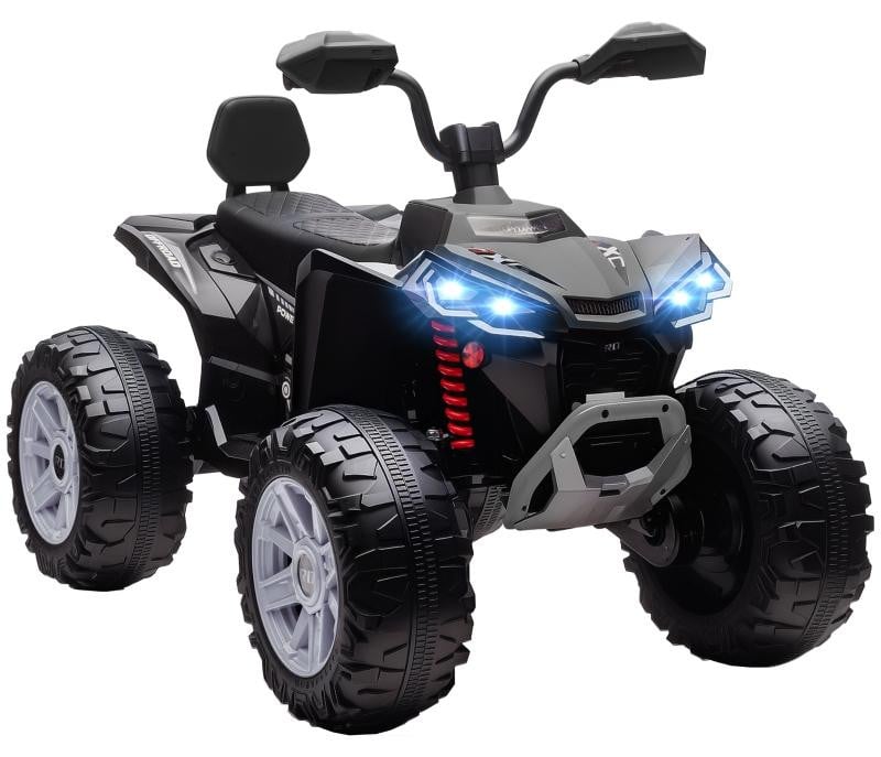 Moonbite Elektrische kinderauto 24V met twee zitplaatsen, zwart