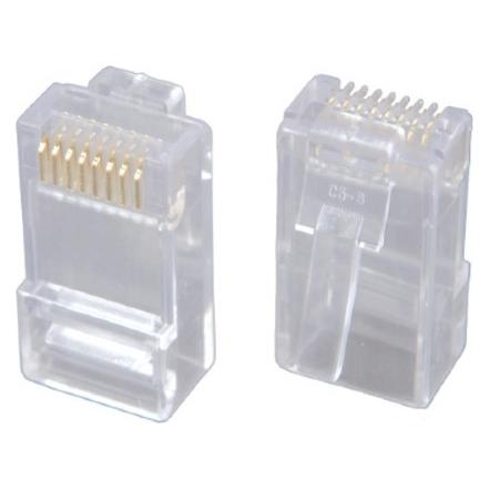Solarix -Stecker RJ45 CAT5E für Kabel - 1 Stück / ungeschirmt / ungefaltet (KRJ45/5)
