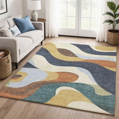 Addison Rugs Premium Washable Super Soft Abstract Morgan Mayfield Rug