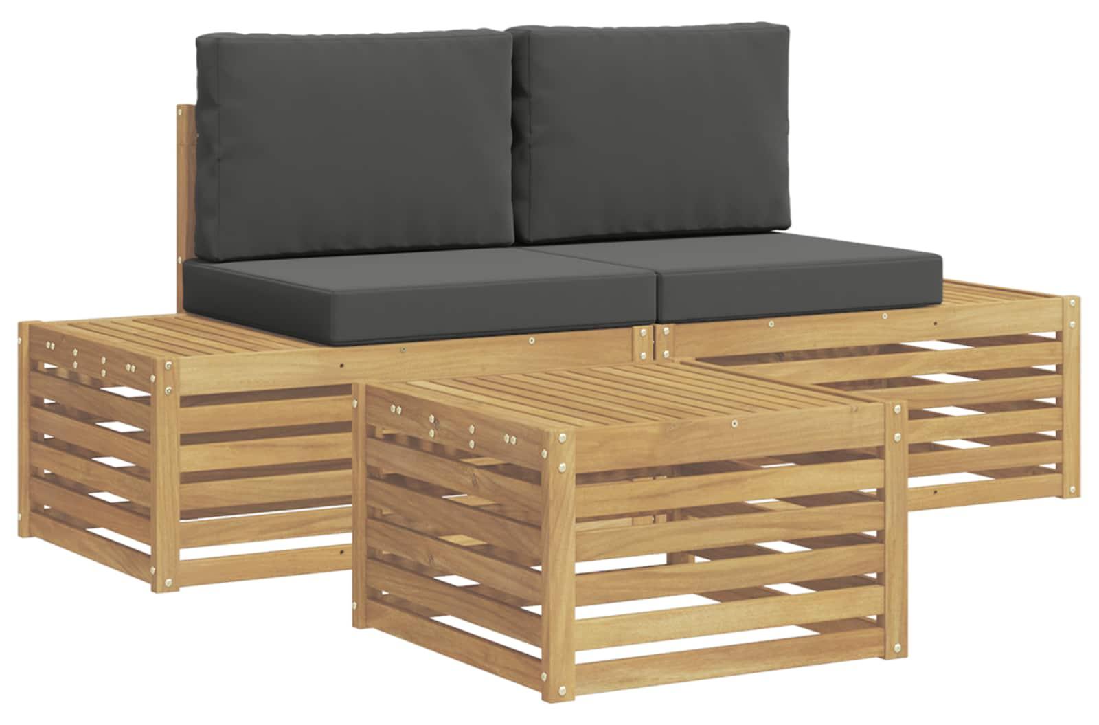 Garnitur aus vier Outdoor-Sofas