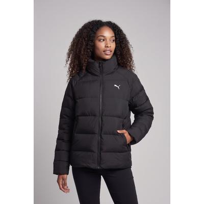 Winterjacke PUMA "MONO JACKET", Damen, Gr. S, schwarz (puma schwarz), Obermaterial: 100% Polyester, unifarben, regular fit normal, Jacken Winterjacke, für Casualmode, Festival, Outdoor und Sport, mit wärmender Wattierung
