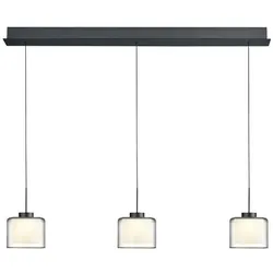Hell LED-Pendelleuchte Klara Alu, Eisen, Stahl & Metall Grau Anthrazit