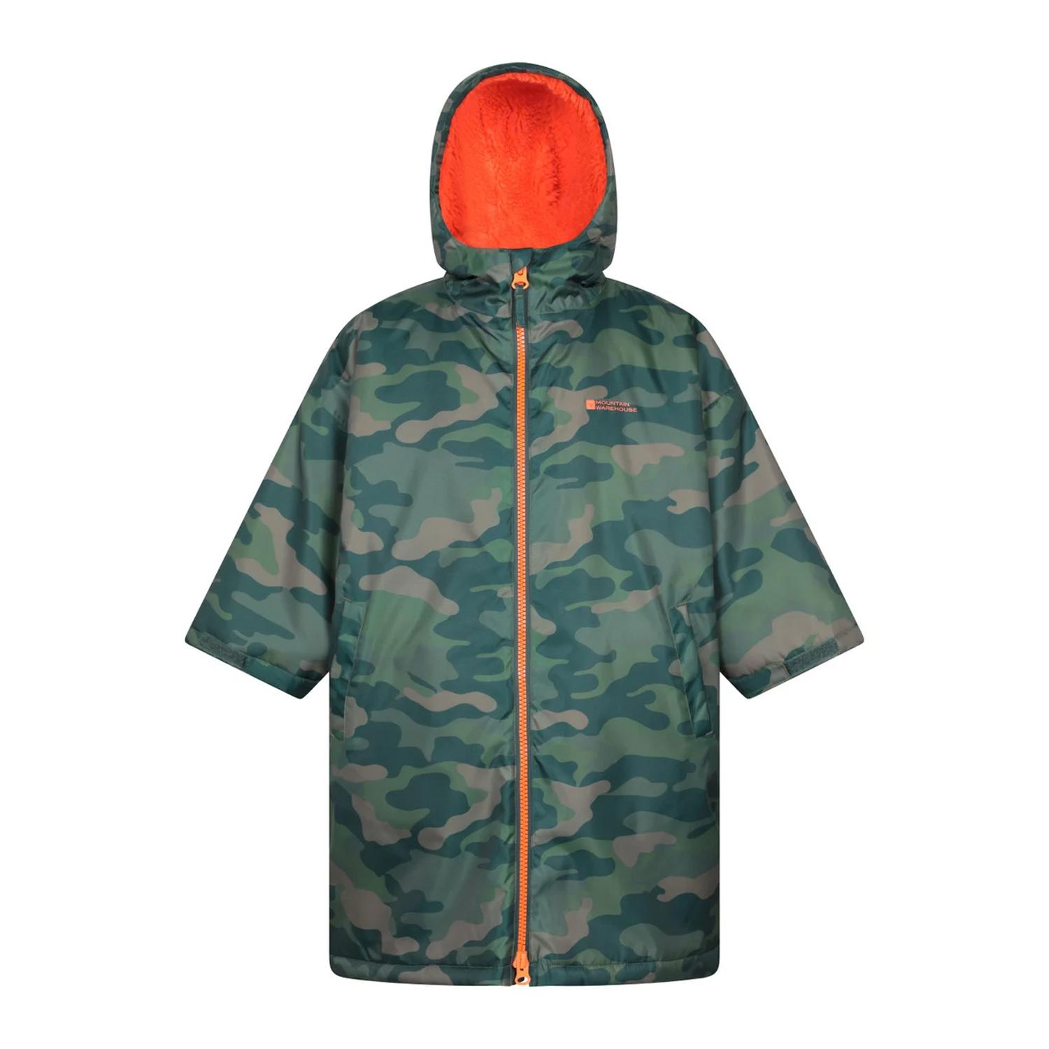 Mountain Warehouse Kinder Tidal Camouflage Waterproof Omkleedjas (Groen)