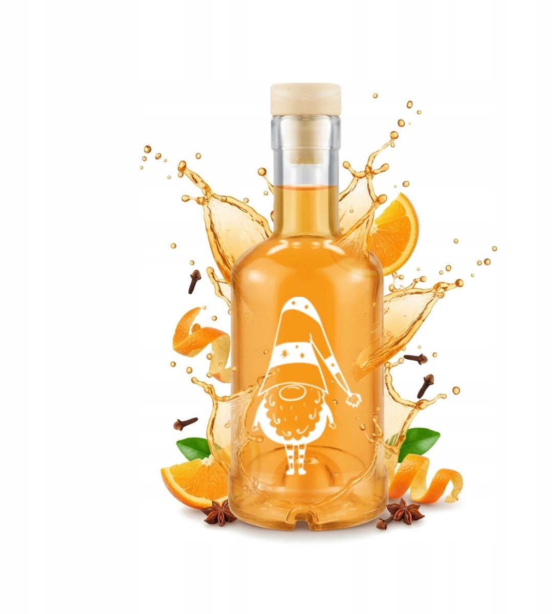 Bimberek Decoratieve Fles Nadruk Świąteczny 250 ml