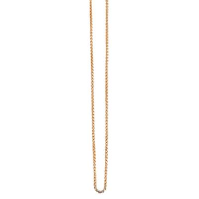 Gliederkette ADELIA´S "Halskette – Venezianerkette aus Edelstahl 60 cm", gold, Halsketten, Damen, 60cm, Edelstahl, Gliederkette, Geschenkidee: zeitlos und vielseitig