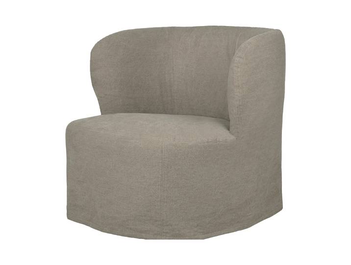 GUBI Stay Slipcover Loungesessel Linen 0024, groß